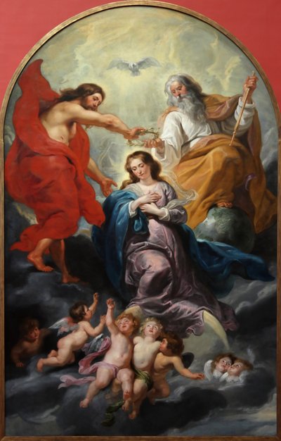 聖母の戴冠式 作： Peter Paul studio of Rubens